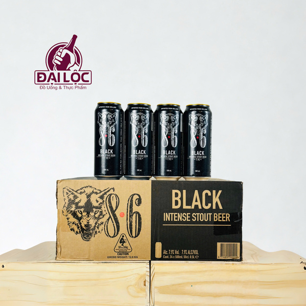 Ngoài Bia Sói 8.6 Red 7.9% - dòng Sói Black 7,9% cũng rất được ưa chuộng