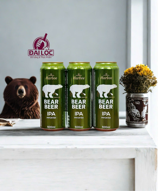 Bear Beer IPA 5,6% (Bia Gấu xanh lá)