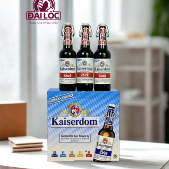 Bia Kaiserdom Dark Lager Thùng 12 Chai 500ml – Đẳng Cấp Bia Đen Đức