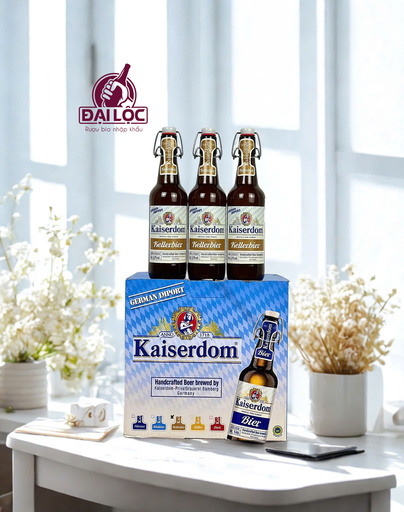 Bia Kaiserdom Kellerbier Thùng 12 Chai 500ml – Hương Vị Bia Không Lọc Đẳng Cấp