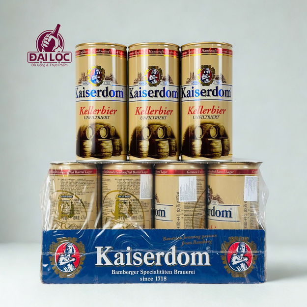 Bia Kaiserdom Kellerbier 1000ml – Hương Vị Bia "Hầm" Cổ Điển Từ Nước Đức