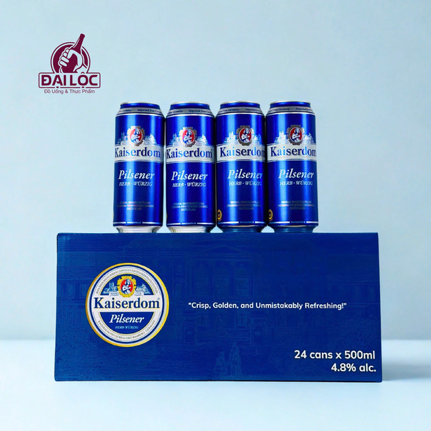 Bia Kaiserdom Kellerbier Lon 500ml – Hương Vị Bia Đức Nguyên Bản Từ Thế Kỷ 18