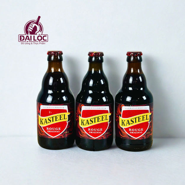 Bia Kasteel Rouge 330ml 8% – Thùng 24 Chai Bia Kasteel Rouge 330ml – Sự Quyến Rũ Ngọt Ngào Từ Trái Anh Đào Nước Bỉ