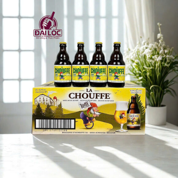 Bia La Chouffe Thùng 24 Chai 330ml – Đẳng Cấp Bia "Chú Lùn" Từ Bỉ