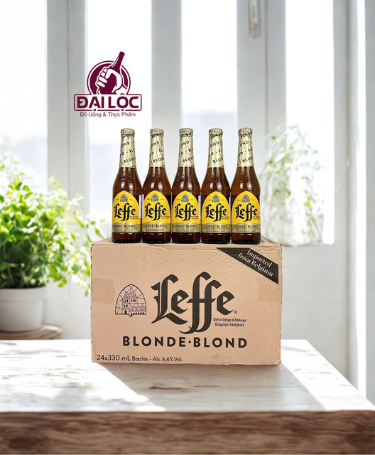 Bia Leffe Blond Chai 330ml – Tinh Túy Bia Tu Viện Bỉ Thượng Hạng
