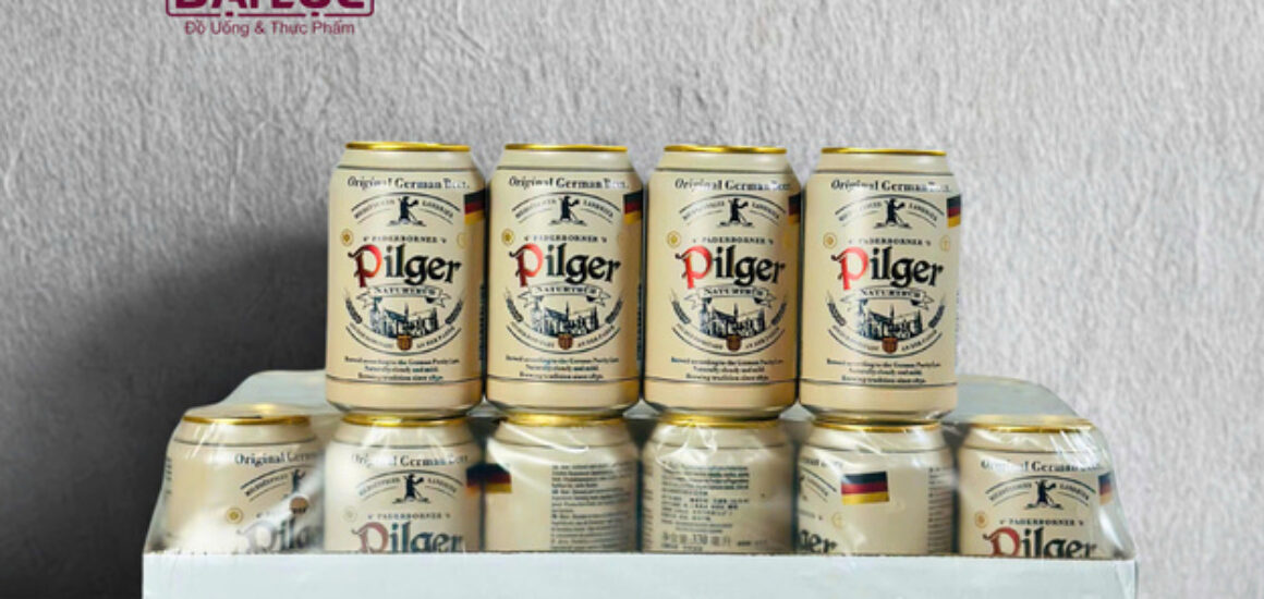 Bia Paderborner Pilger Original Thùng 24 Lon 330ml – Tinh Túy Bia Đức Nguyên Bản