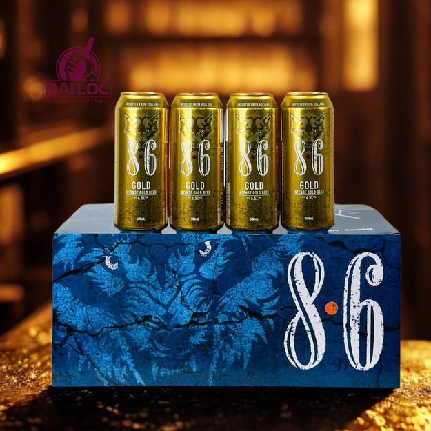 Bia Sói 8.6 Gold 6,5% - Thùng 24 Lon 500ml | Nhập Khẩu Hà Lan