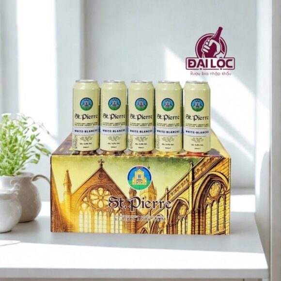 Hộp quà bia Bỉ St. Pierre White 500ml – Tinh Túy Bia Trắng Tu Viện Từ Vương Quốc Bỉ