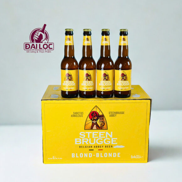 Bia Steenbrugge Blond 6.5% – Tinh Hoa Bia Tu Viện Bỉ Với Công Thức Thảo Mộc Độc Bản