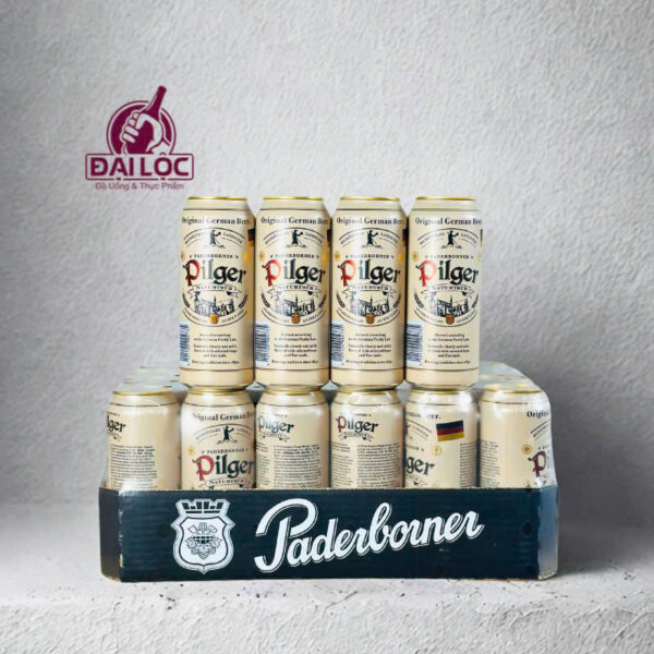Bia Paderborner Hell 500ml 5% – Dòng bia Naturtrub
