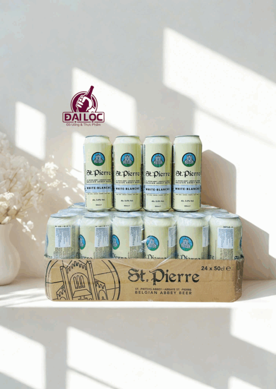 Bia St.Pierre White 500ml – Tinh Túy Bia Trắng Tu Viện Từ Vương Quốc Bỉ