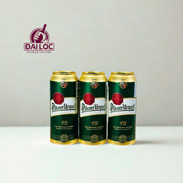 Bia Pilsner Urquell 500ml 4.4% – Thùng 24 Lon | Bia Tiệp Chính Hãng