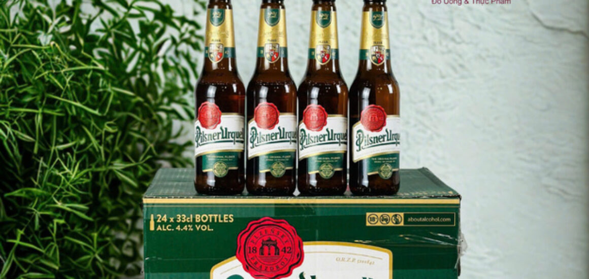 Bia Tiệp Pilsner Urquell 330ml 4.4% – Thùng 24 Chai | Bia Tiệp Chính Hiệu
