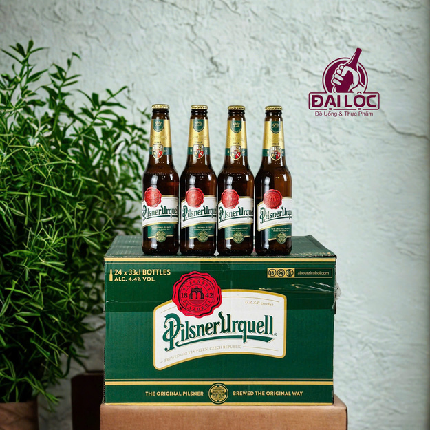Bia Pilsner Urquell 330ml 4.4% – Thùng 24 Chai | Bia Tiệp Chính Hiệu