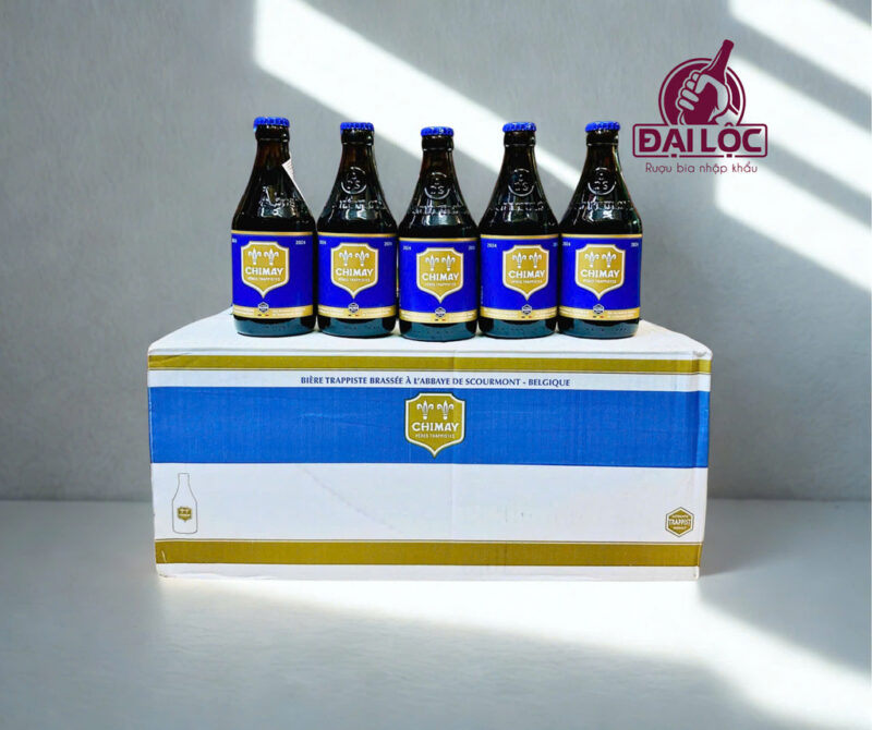 Bia Chimay Xanh 330ml 9% – dòng cao độ hơn của Bia Chimay Đỏ 330ml