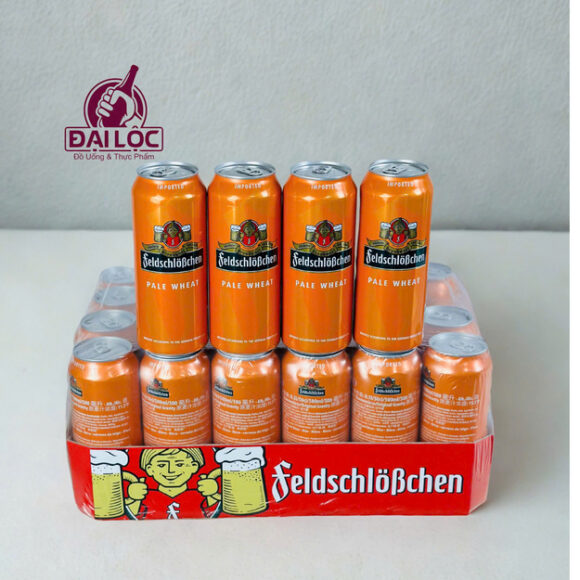 Bia Feldschlobchen Hefeweizen 5 Lít - quy cách lon 500ml
