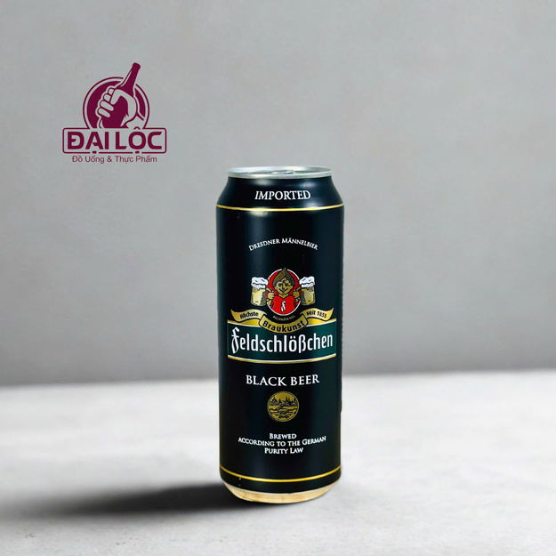 Bia Pháo Đài Feldschlobchen Black 5% 