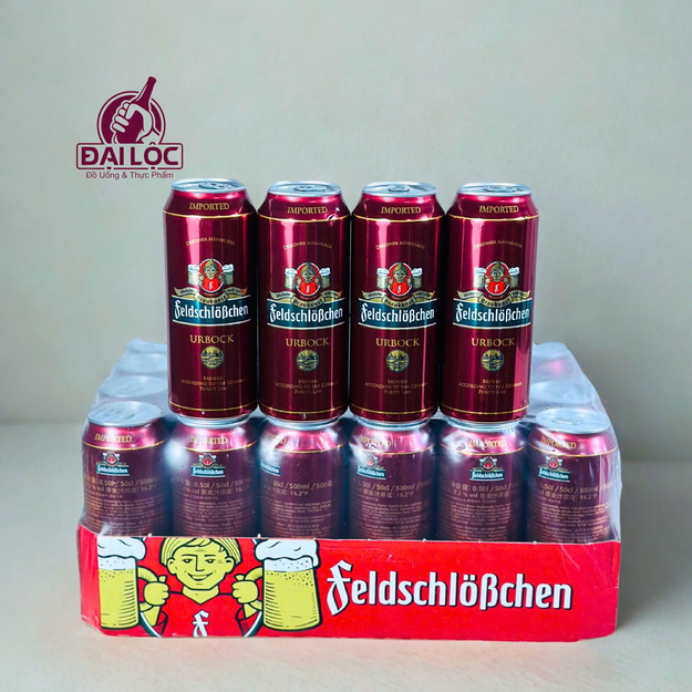 Review 4 Dòng Bia Pháo Đài Feldschlobchen – Urbock 7,2% bia nâu đỏ