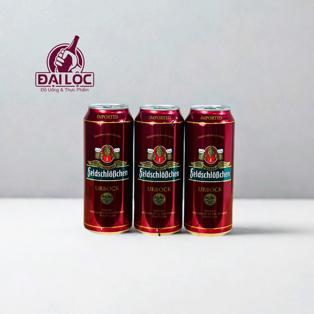 Bia Pháo Đài Feldschlobchen Urbock 7,2% – Thùng 24 Lon 500ml