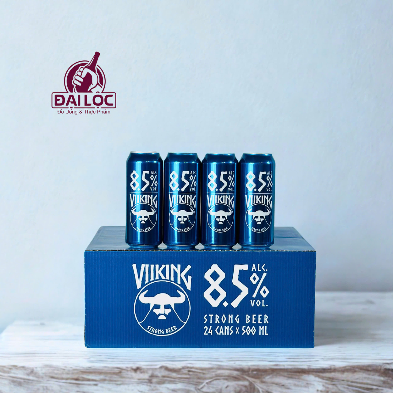 Bia Viiking Strong Lager 8.5% – Thùng 24 Lon 500ml | Bia Đức Nặng Đô