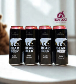 Bia Gấu Đen Bear Beer Dark 5.3% – Thùng 24 Lon 500ml | Bia Đức Chính Hãng