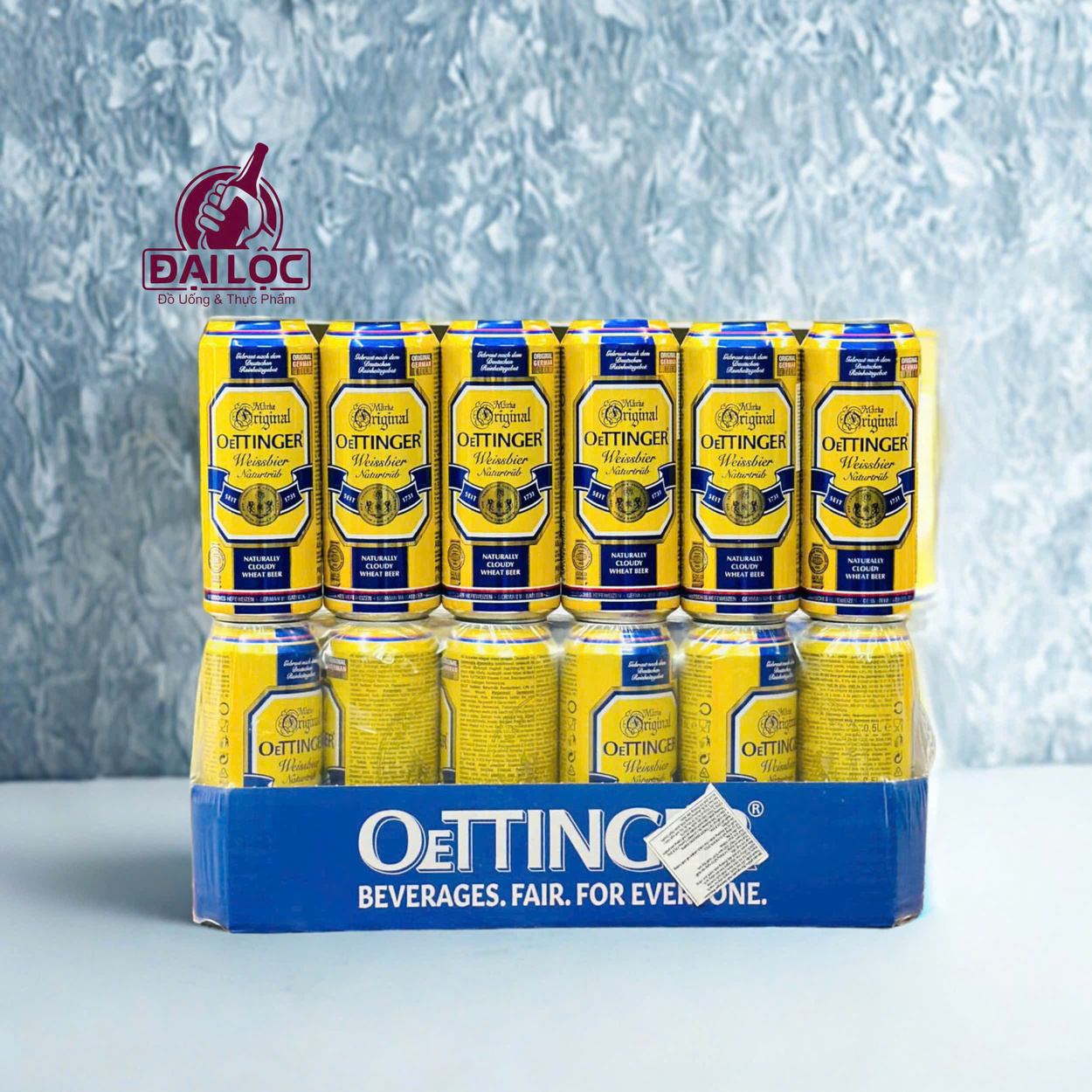 Bia Oettinger Hefe-Weissbier 4,9%: Tinh Hoa Bia Lúa Mì Không Lọc Từ Đức