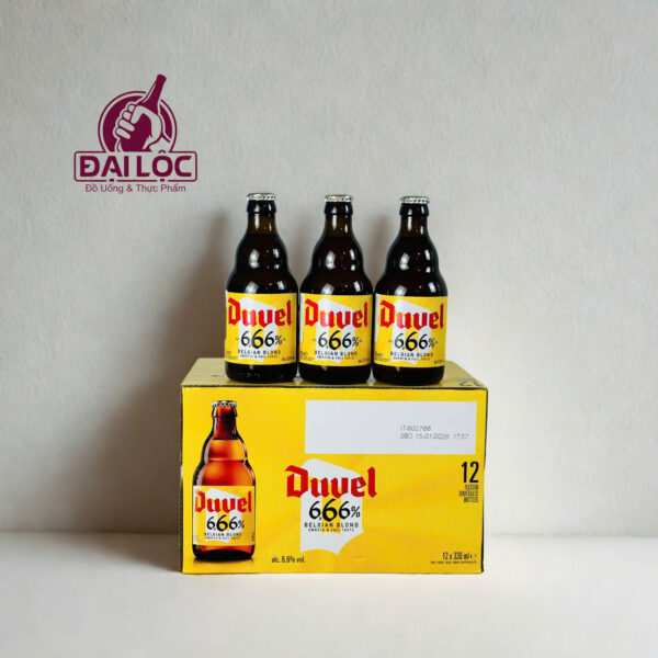 Bia Duvel 666 Blond 6.66% – Thùng 12 Chai 330ml