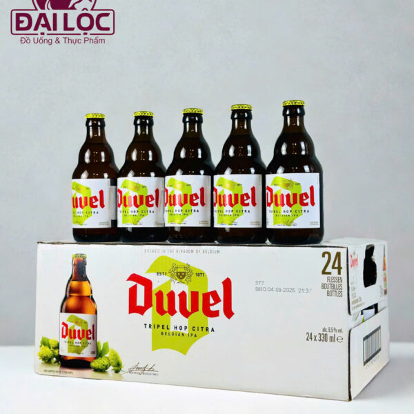 Bia Duvel Triple Hop Citra 9.5% – Thùng 24 Chai 330ml