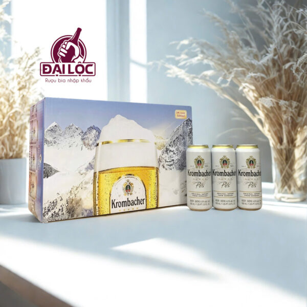 Bia Krombacher Pils 4.8%: Biểu Tượng Bia Pilsner Tinh Khiết Từ Đức
