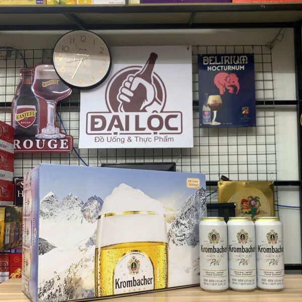 Bia Krombacher Pils 4.8%: Biểu Tượng Bia Pilsner Tinh Khiết Từ Đức