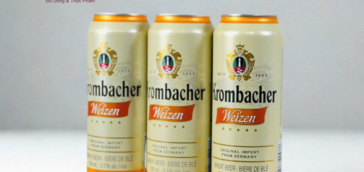 Bia Krombacher Weizen 5.3% – Dòng Bia Lúa Mì Không Lọc