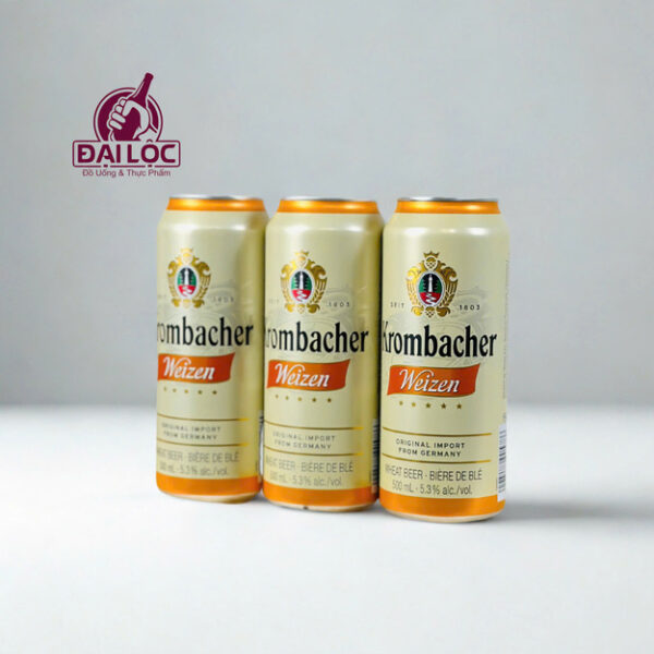 Bia Krombacher Weizen 5.3% – Lon 500ml