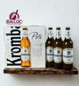 Bia Krombacher Pils 4.8%: Quy cách thùng 12 chai 500ml