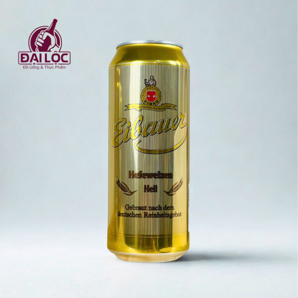 Bia Đức Eibauer Hefeweizen Hell 5.2% Lon 500ml