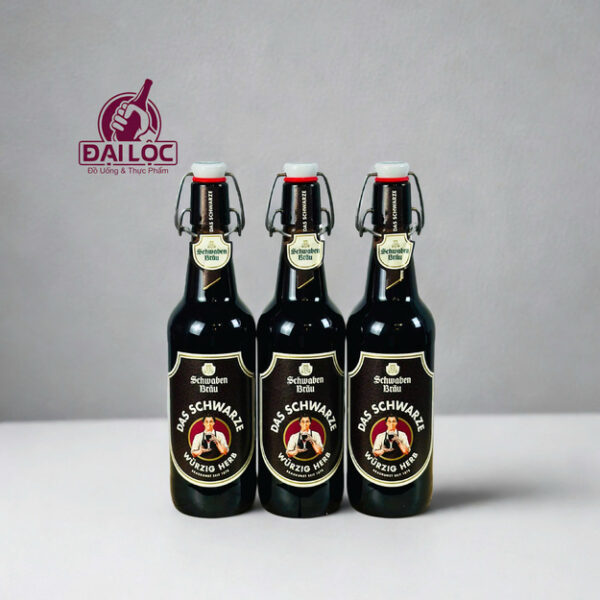 Bia Đức Schwaben Bräu Das Schwarze 4.9% – Thùng 20 Chai 500ml Bia Đức Schwaben Bräu Das Schwarze