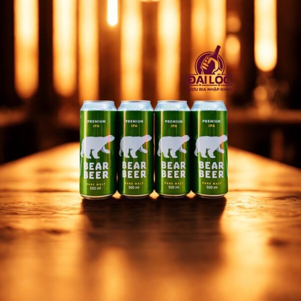 Bear Beer IPA 5.6% (Bia Gấu IPA) - Thùng 24 Lon 500ml
