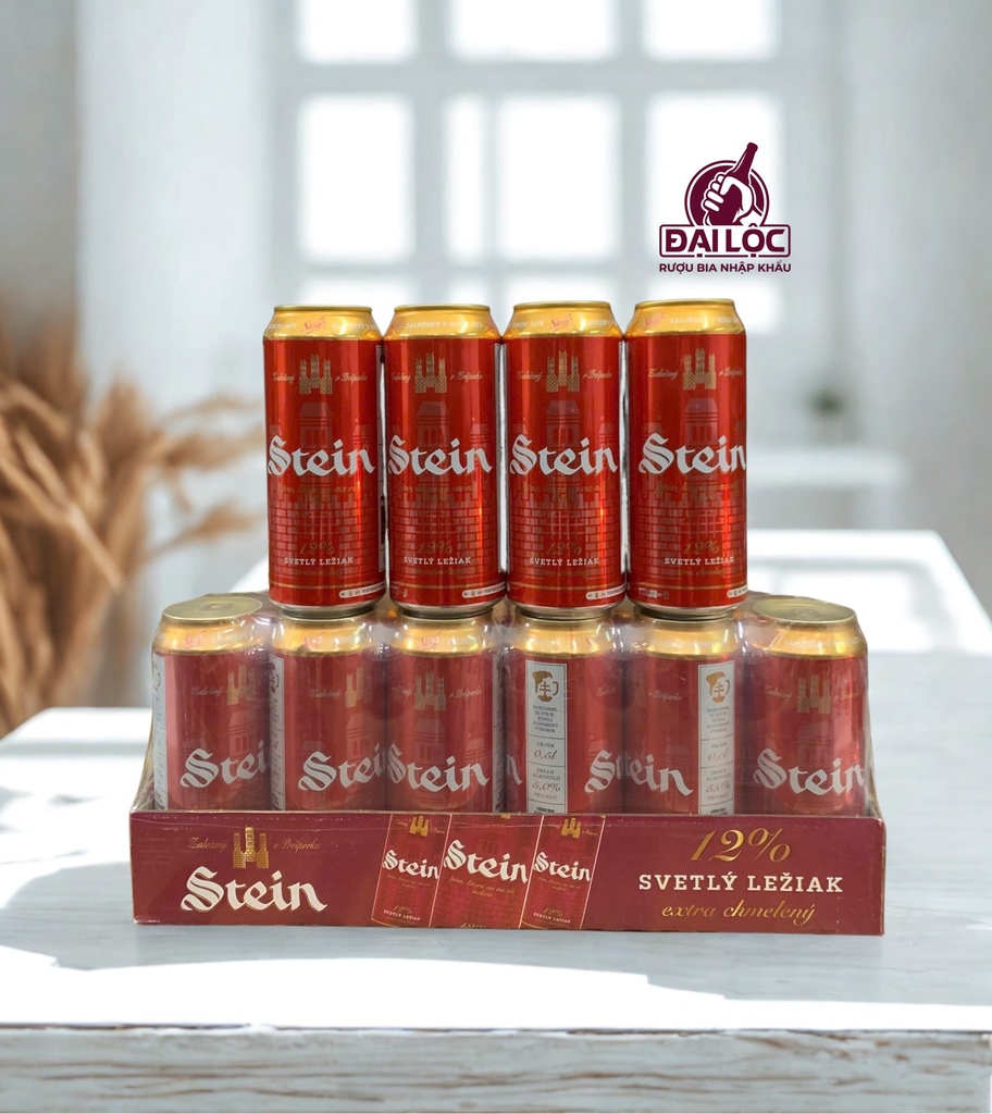 Bia-tiep-stein Bia Tiệp Stein 5% – Thùng 24 lon 500ml