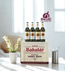 Bia Tiệp Bakalář Honey 5,8% - Thùng 20 Chai 500ml
