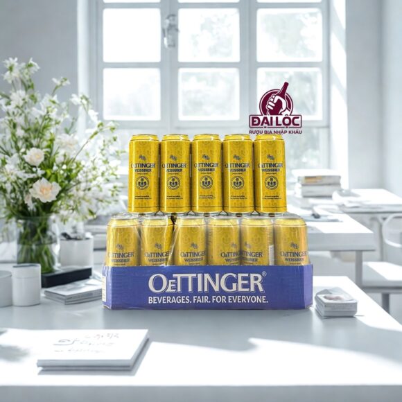 Bia Oettinger Hefe Weissbier 4,9% Đức 