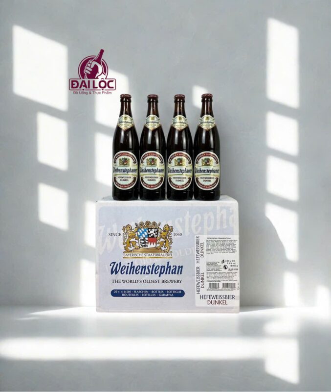 Weihenstephaner Hefeweissbier Dunkel bia Duc lau doi nhat
