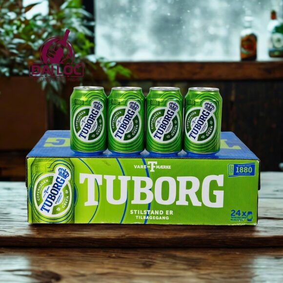 Bia Tuborg Green Lon 330ml – 24 Lon