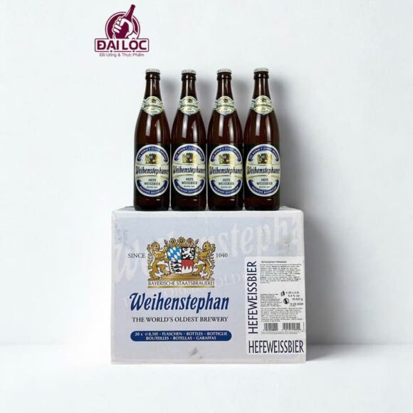 Bia Weihenstephaner Hefe Weissbier 5.4% – Chai 500ml – Thùng 20 Chai