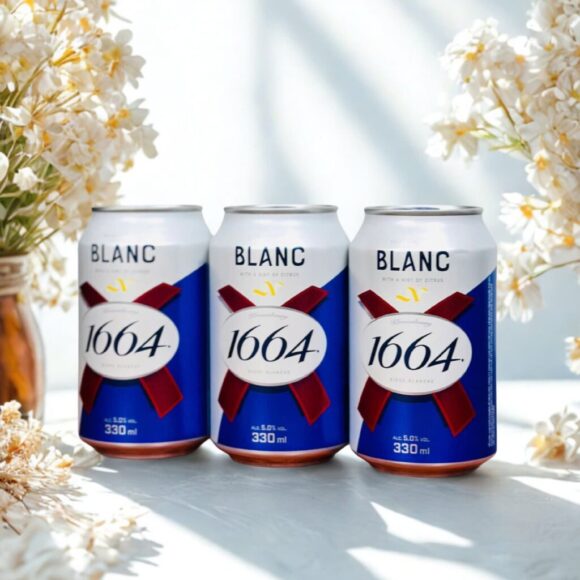 Bia Kronenbourg Blanc 1664 Liên Doanh 5% – Lon 330ml – Thùng 24 Lon