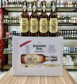 Bia Schwaben Bräu Das Helle 5% – Chai 500ml – Thùng 20 Chai