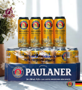 Bia Paulaner Munchner Hell 4.9% – Lon 500ml – Thùng 24 Lon