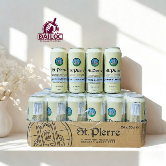 Bia St.Pierre White 5% – Lon 500ml – Thùng 24 Lon