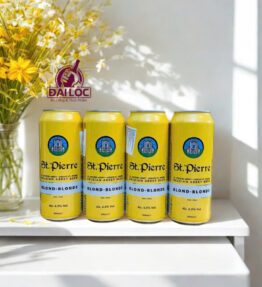 Bia St.Pierre Blond 6.5% – Lon 500ml – Thùng 24 Lon