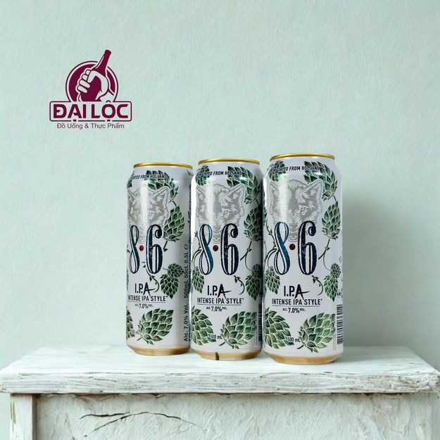 Bia Sói 8.6 IPA 7% - Thùng 24 Lon 500ml | Nhập Khẩu Hà Lan 