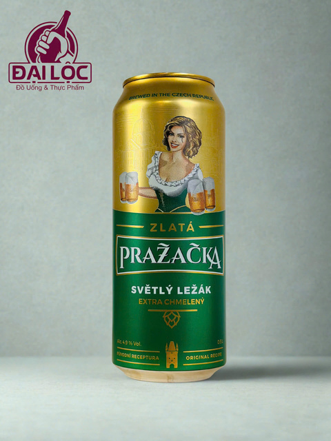 Bia Prazacka Zlata 500ml Thùng 24 Lon – Tinh Hoa Bia Vàng Từ Cộng Hòa Séc