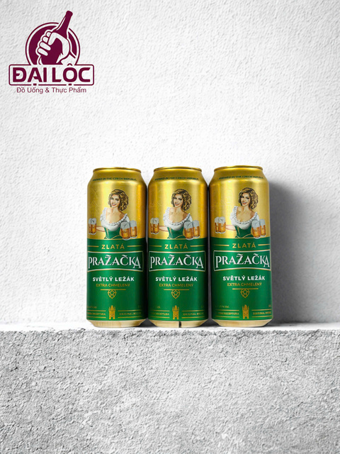Bia Prazacka Zlata 500ml Thùng 24 Lon – Tinh Hoa Bia Vàng Từ Cộng Hòa Séc